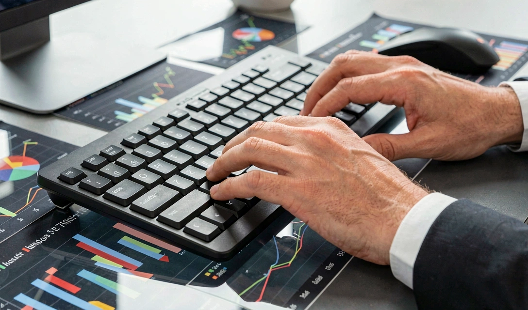 Analista de datos trabajando